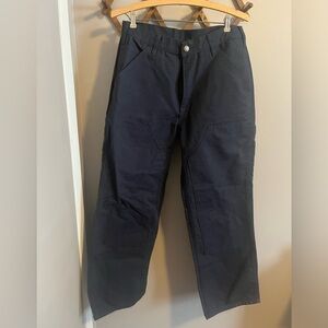 Dakota double knee carpenter style work pants navy blue 32X30